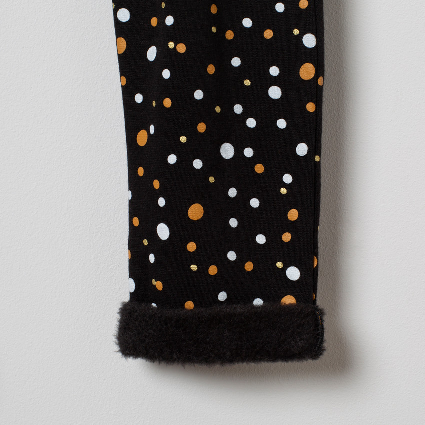 Jogging bi-matière à détails brodés et pantalon imprimé 