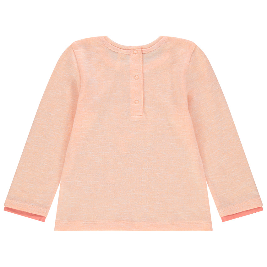 Camiseta de manga larga estampada Cuervo y corazón  