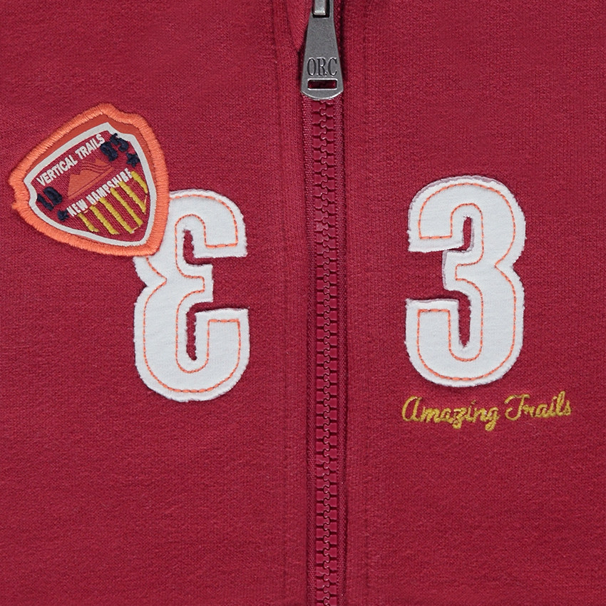 Júnior - Chándal de felpa bicolor con bandas en contraste 