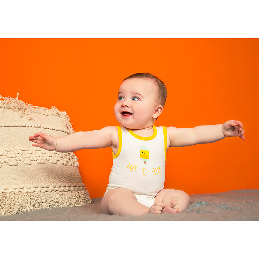 Pack de 7 bodies sin mangas con estampado fantasía para bebé niño 