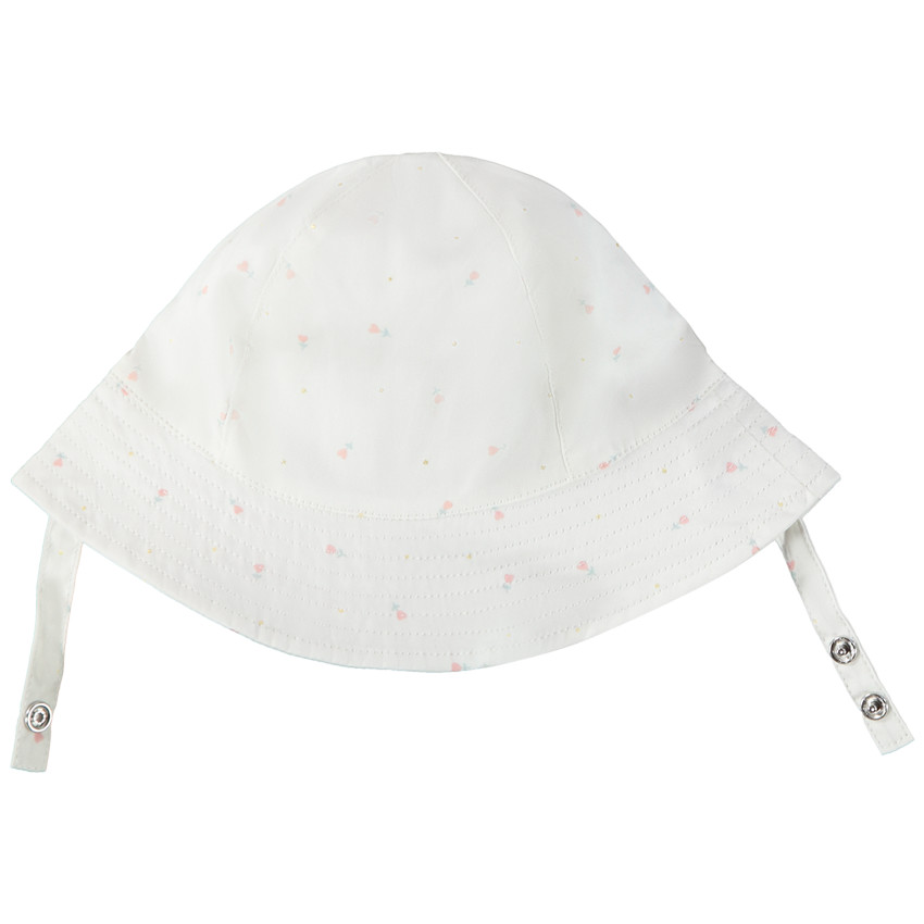 Charlotte de popelina estampado flores para bebé niña 