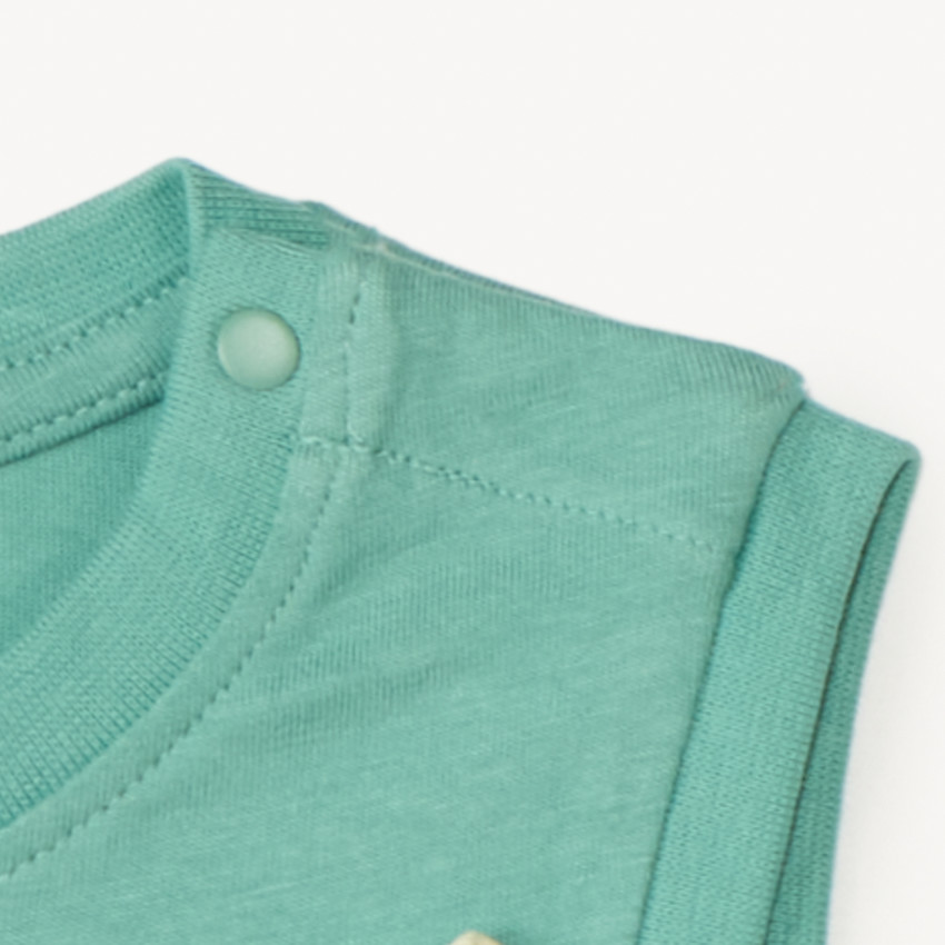 Pack de 2 camisetas sin mangas de palmeras para bebé niño 