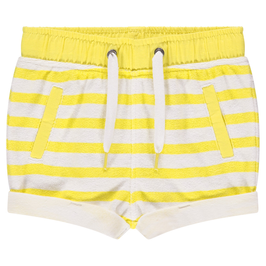 Pantalón corto de toalla con bolsillos 