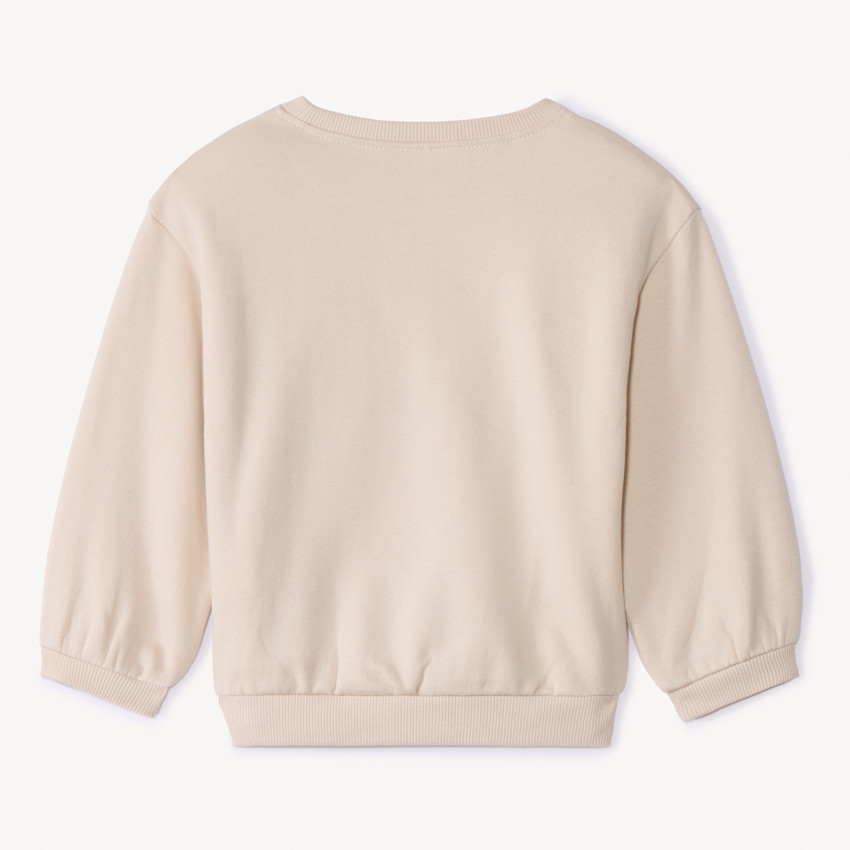 Sudadera lisa de felpa con estampado "Love" para bebé niña 