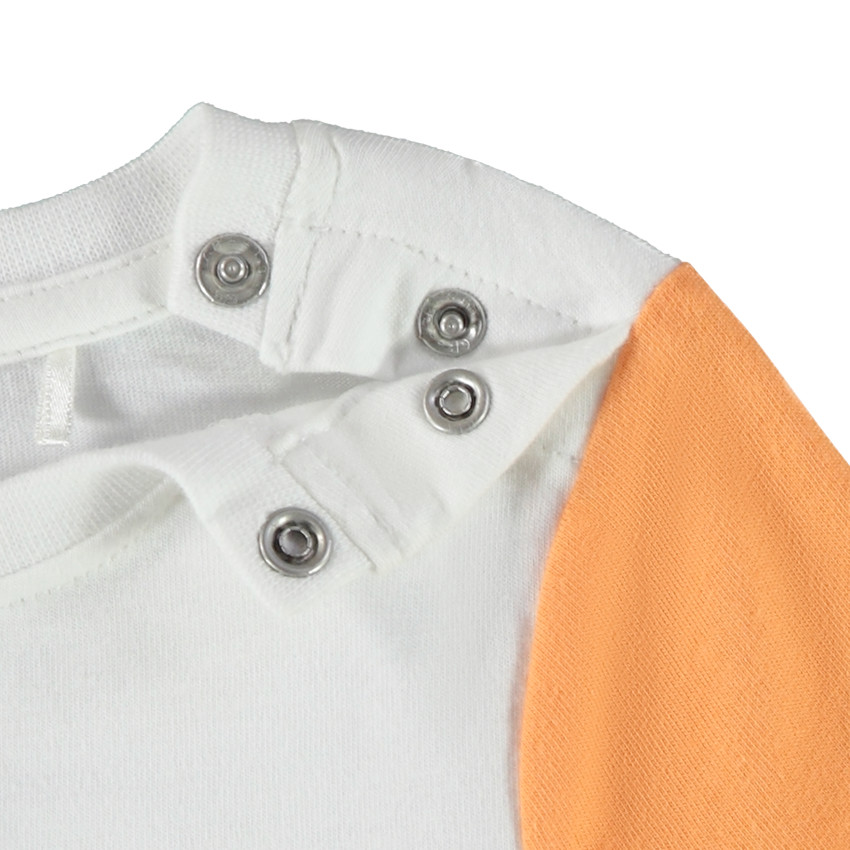 Conjunto 2 piezas efecto color block para bebé niño 
