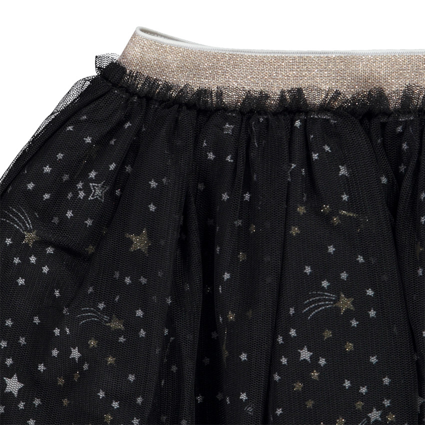 Falda corta en tul con estampado de estrellas  Additional Falda corta en tul con estampado de estrellas