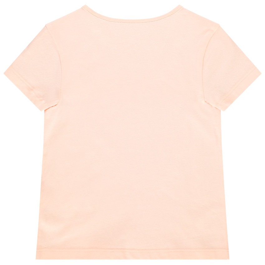 Camiseta de manga corta con mensaje para bebé niña 