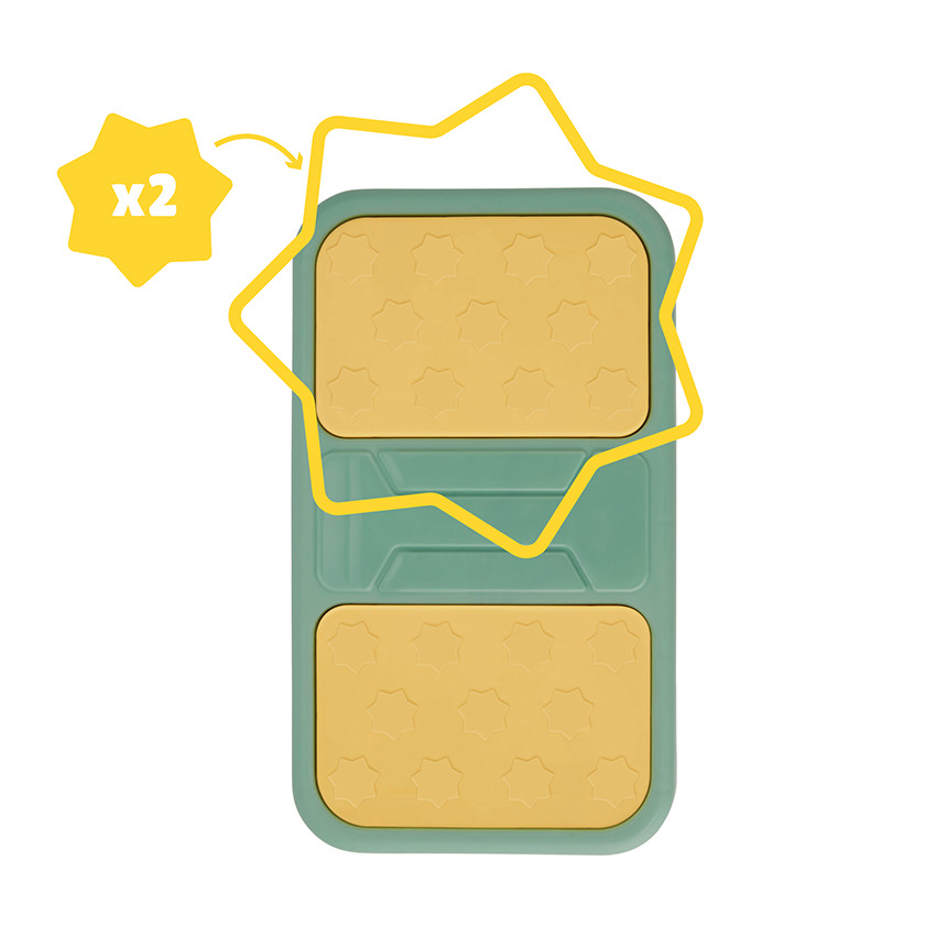 Escalón antideslizante Cocodrilo Verde y Amarillo 