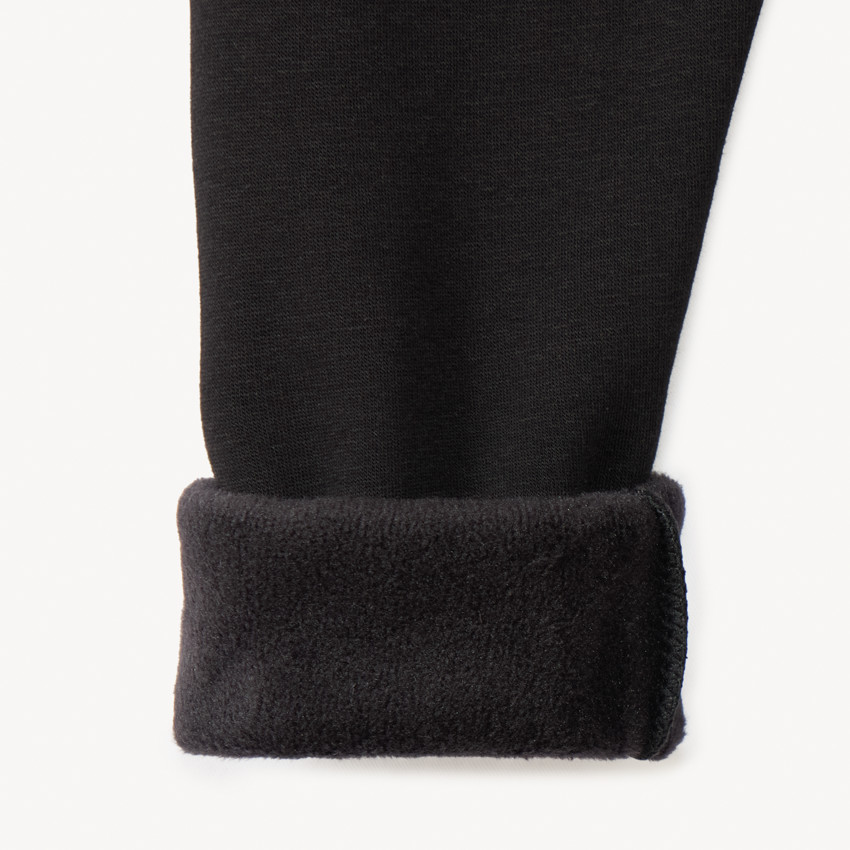 Pantalón jogging de felpa liso para niña 