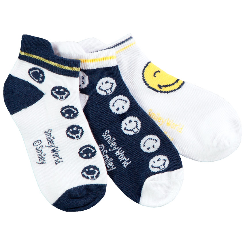Pack 3 pares calcetines cortos SmileyWorld 