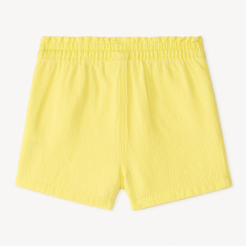 Short de tela de color sólido para bebé niña 
