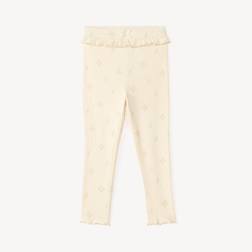 Caleçon de niña bebé con volantes y estampado divertido. 