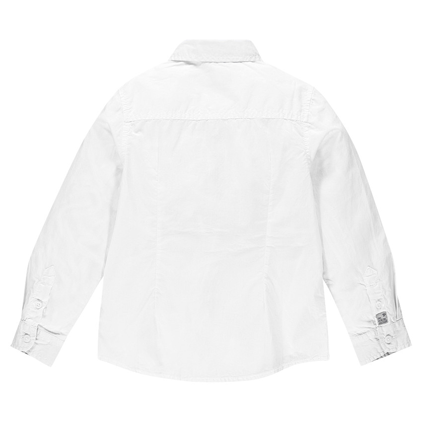 Camisa manga larga de algodón liso 