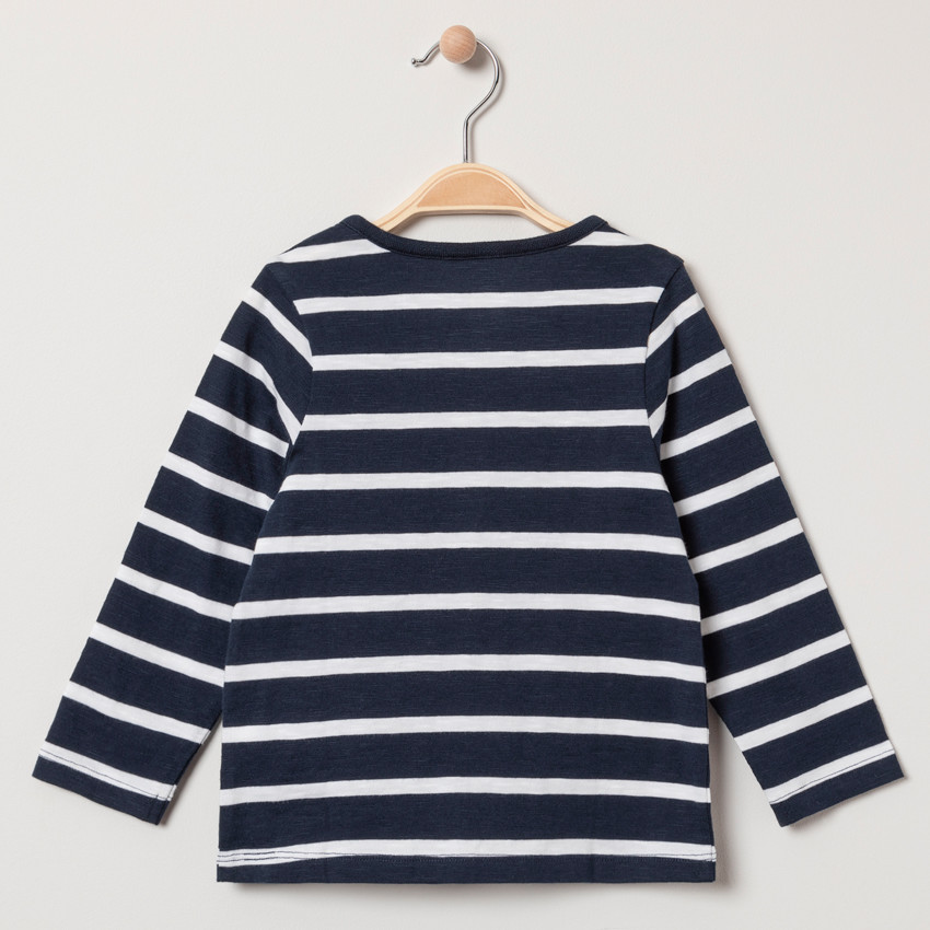 Camiseta manga larga rayas y bolsillo   Additional Camiseta manga larga rayas y bolsillo