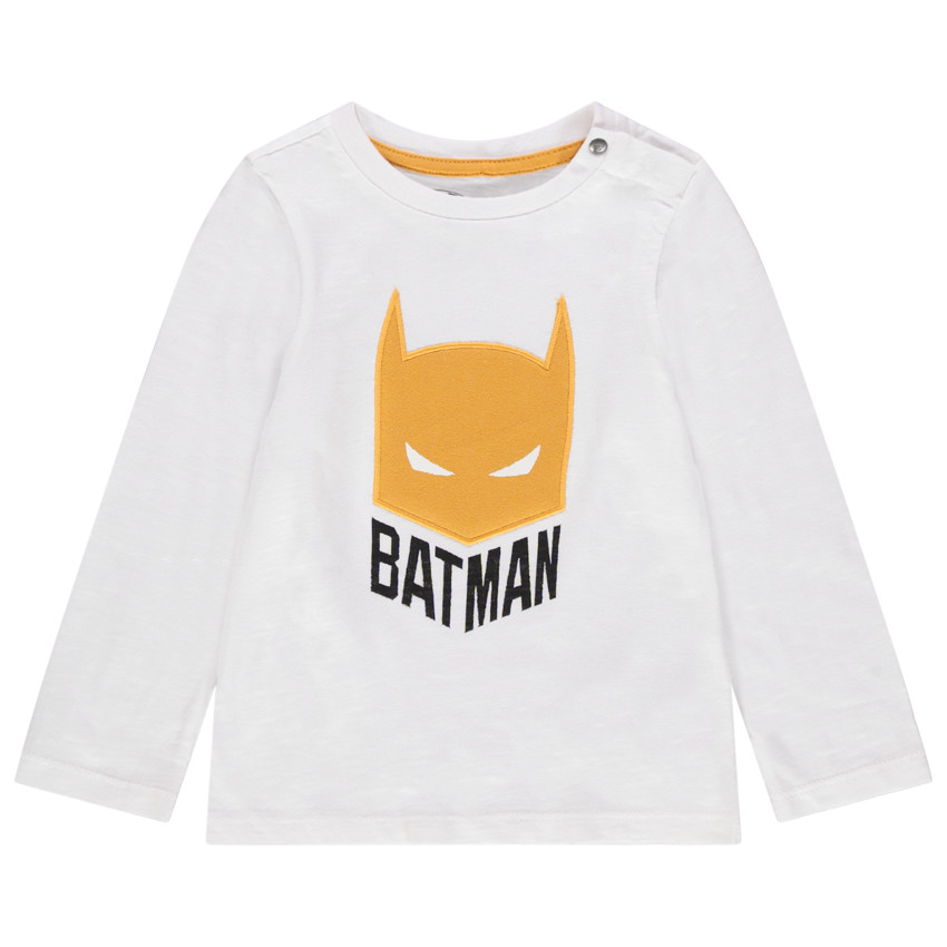 T-shirt manches longues en coton bio broderie Batman  Additional T-shirt manches longues en coton bio broderie Batman
