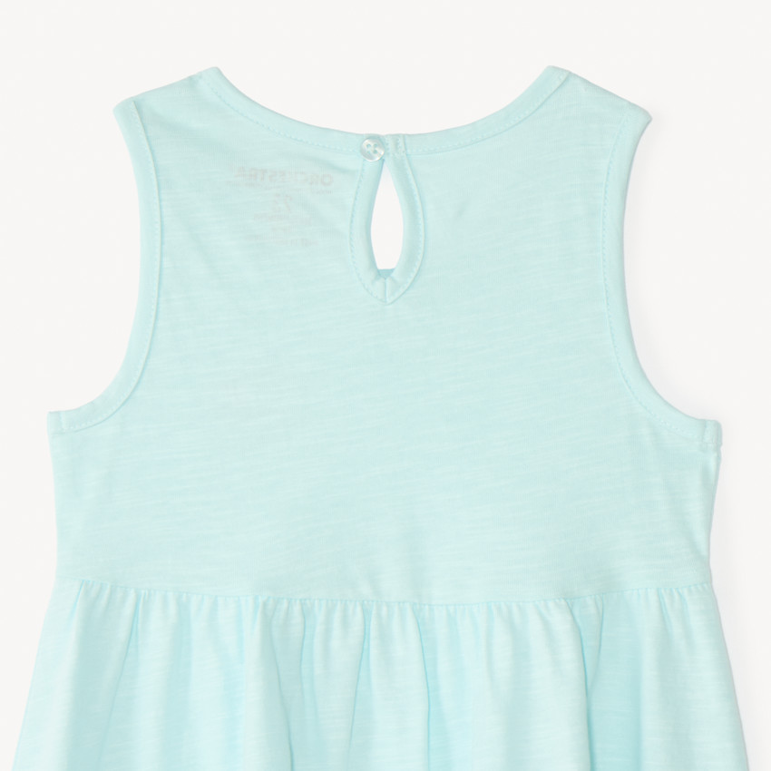 Conjunto de 3 vestidos sin mangas con estampado floral para niña bebé. 