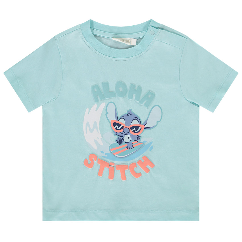 Camiseta de manga corta Stitch Disney para bebé niño 