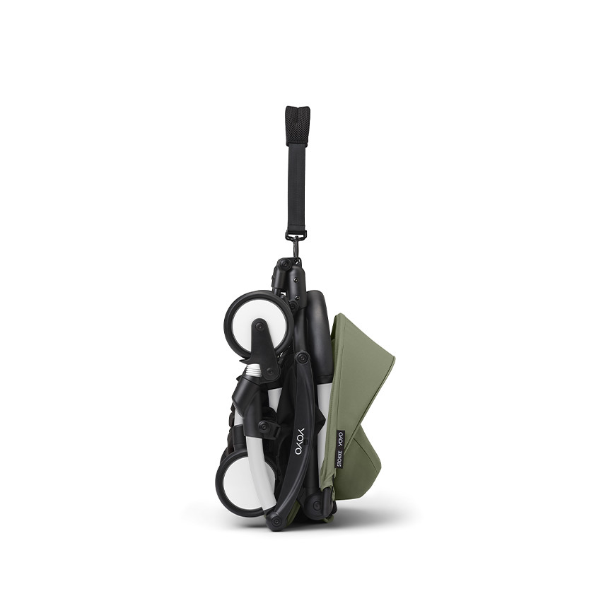 Silla de paseo Stokke® YOYO³ 6M+ Chasis blanco/ unidad de asiento oliva 