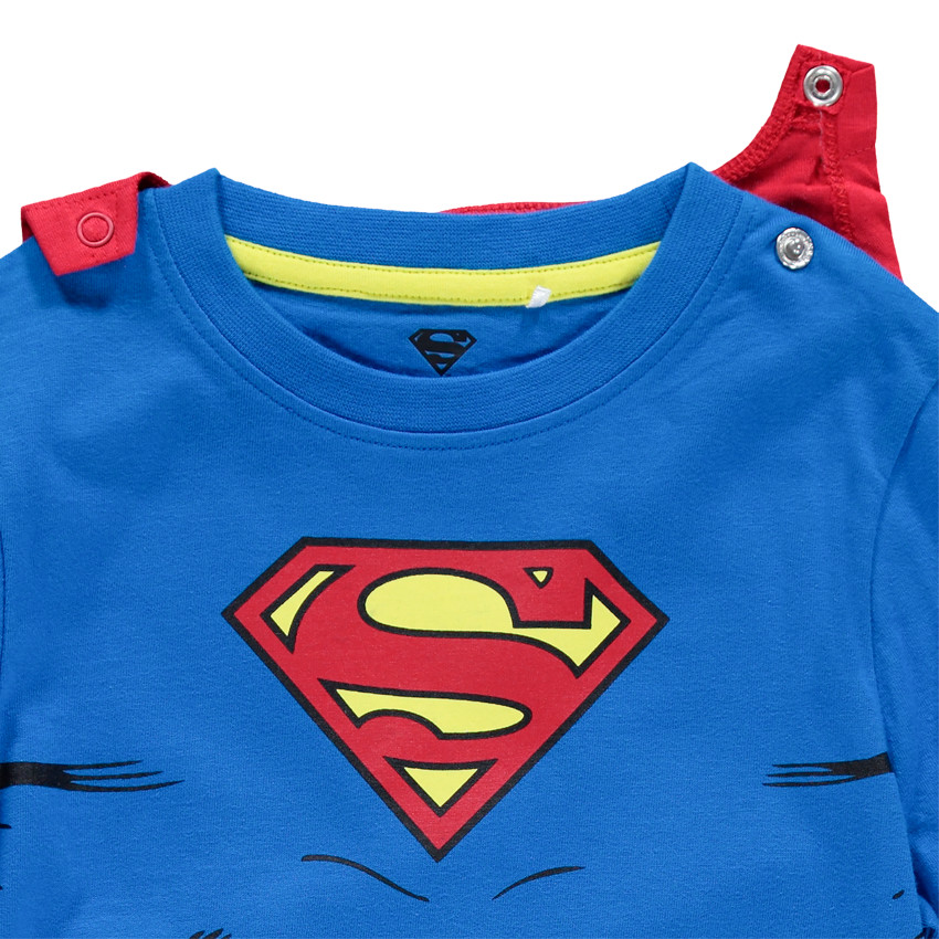 Pijama de disfraz de punto con capa desmontable de Superman Marvel 