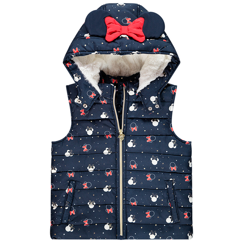 Chaleco acolchado print Minnie Disney y forro sherpa 