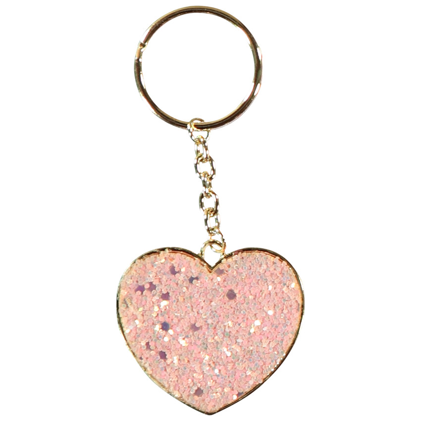 Llavero en forma de corazón para niña 