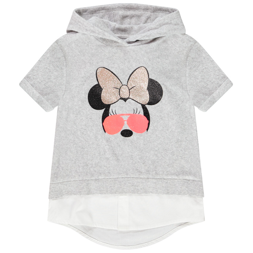 Sweat en molleton print Minnie (Disney) pour fille 