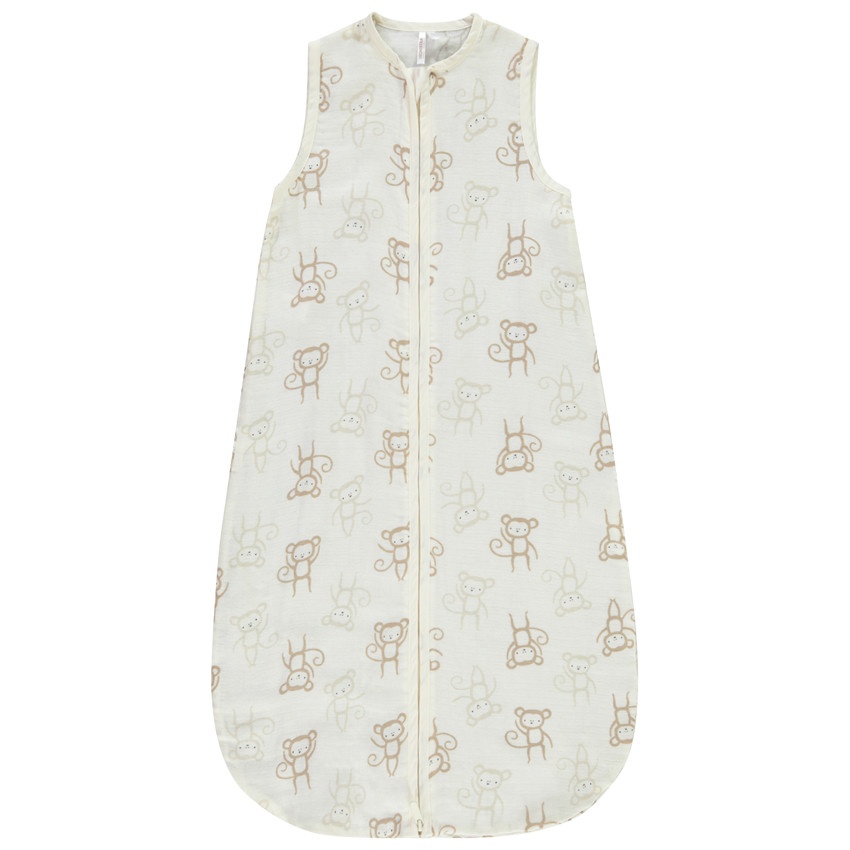Gigoteuse sin mangas en doble gasa TOG 0.5 estampado para bebé niño 