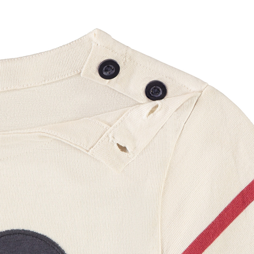 Camiseta de rayas de Mickey Disney con mangas largas para niño 