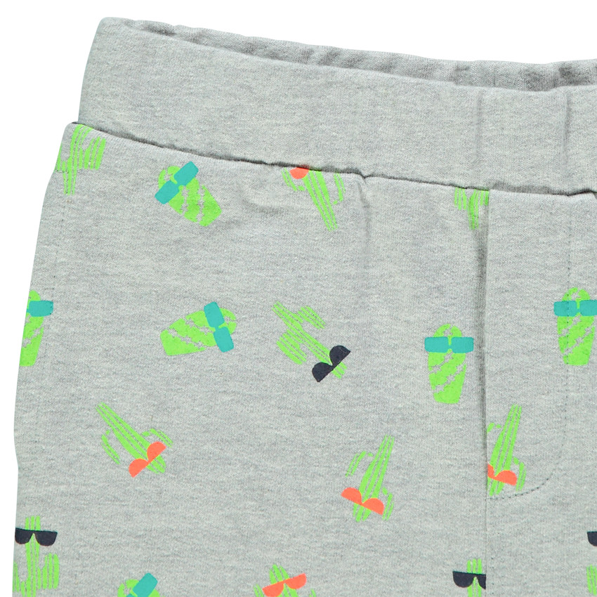 Conjunto camiseta sin mangas y bermudas estampado cactus all-over 