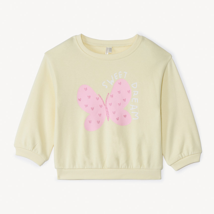 Sudadera oversized estampada para bebé niña 