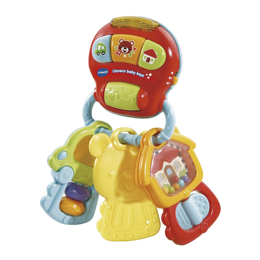 Llavero de juguete y sonajero interactivo Baby Keys 