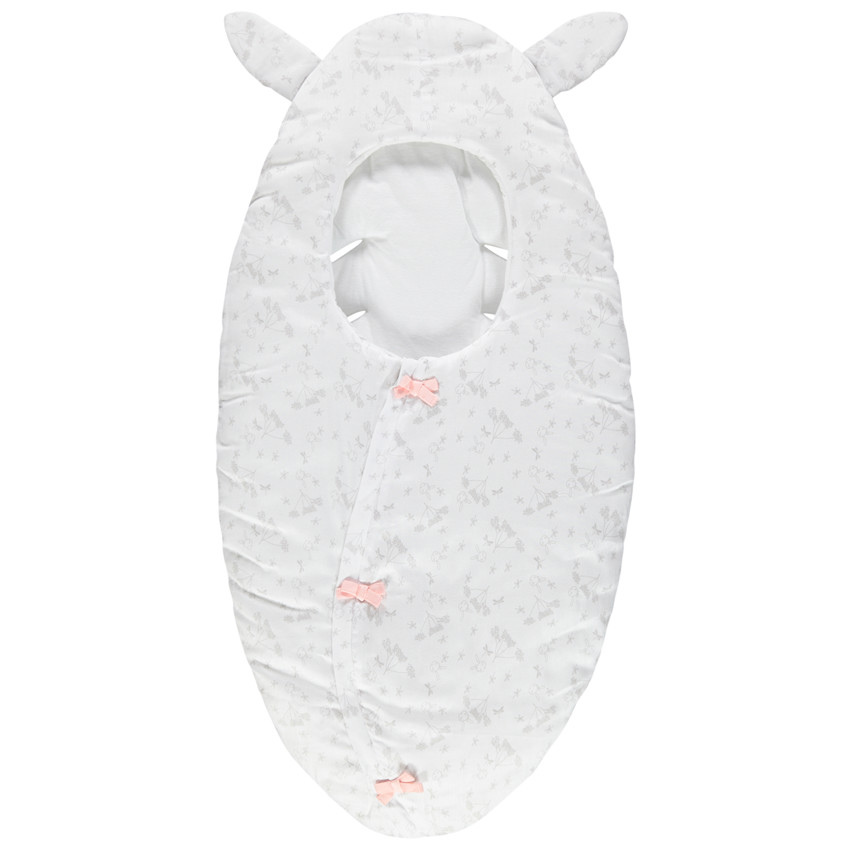 Saco de dormir con estampado all-over y oreja en relieve 