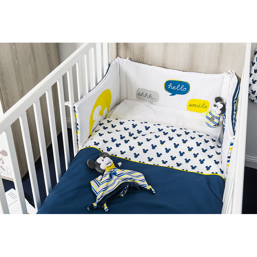 Juego de funda nórdica + funda de almohada Disney con motivo de Mickey - 140 x 100 cm 