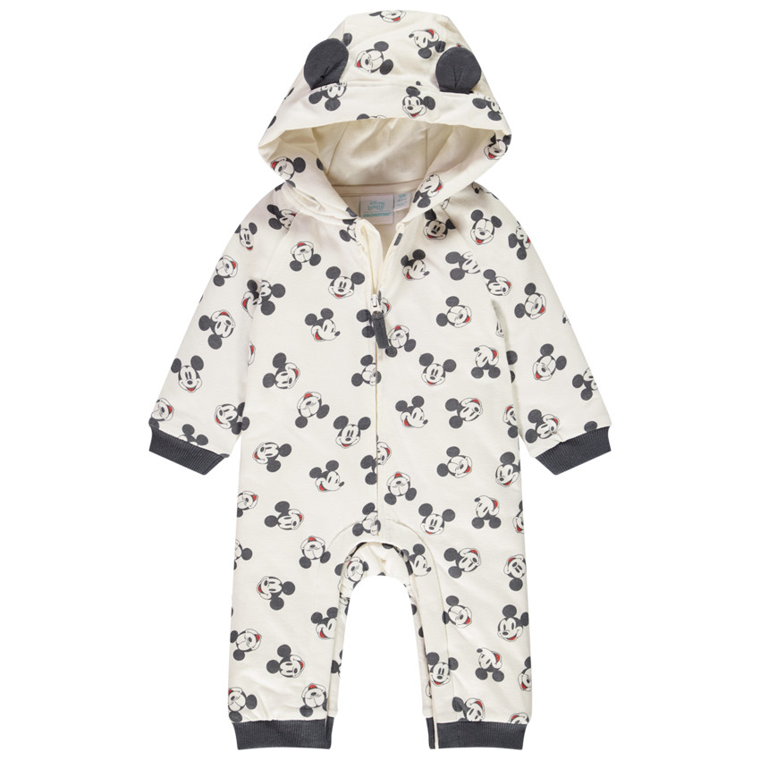Mono largo con capucha de Mickey Mouse de Disney con forro en jersey 