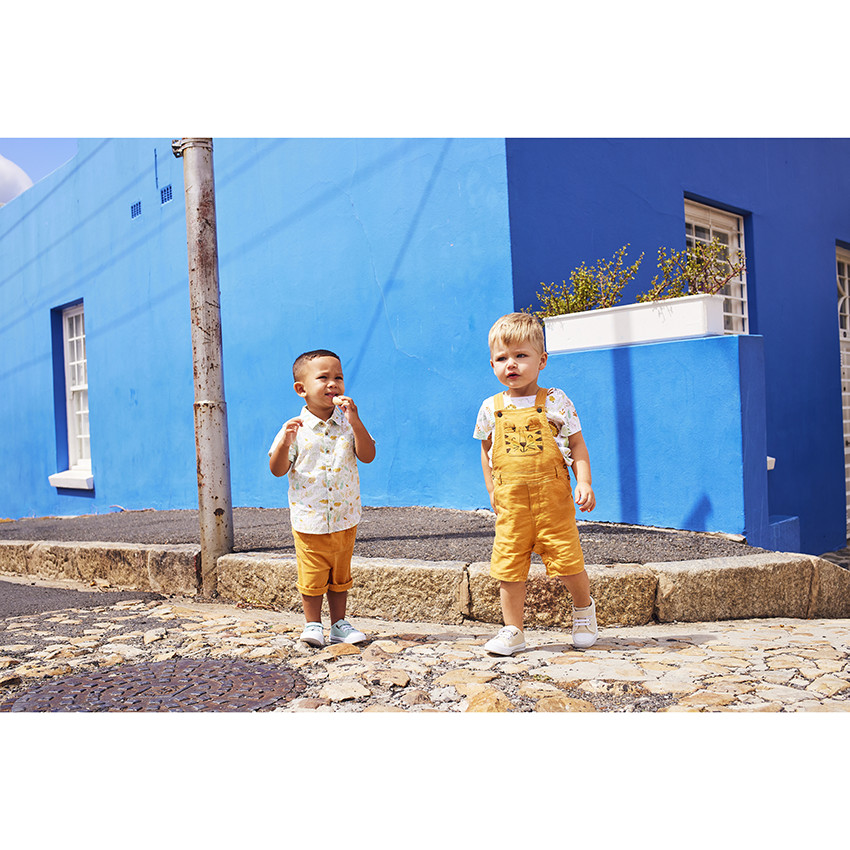 Conjunto 2 piezas estampado hojas para bebé niño 