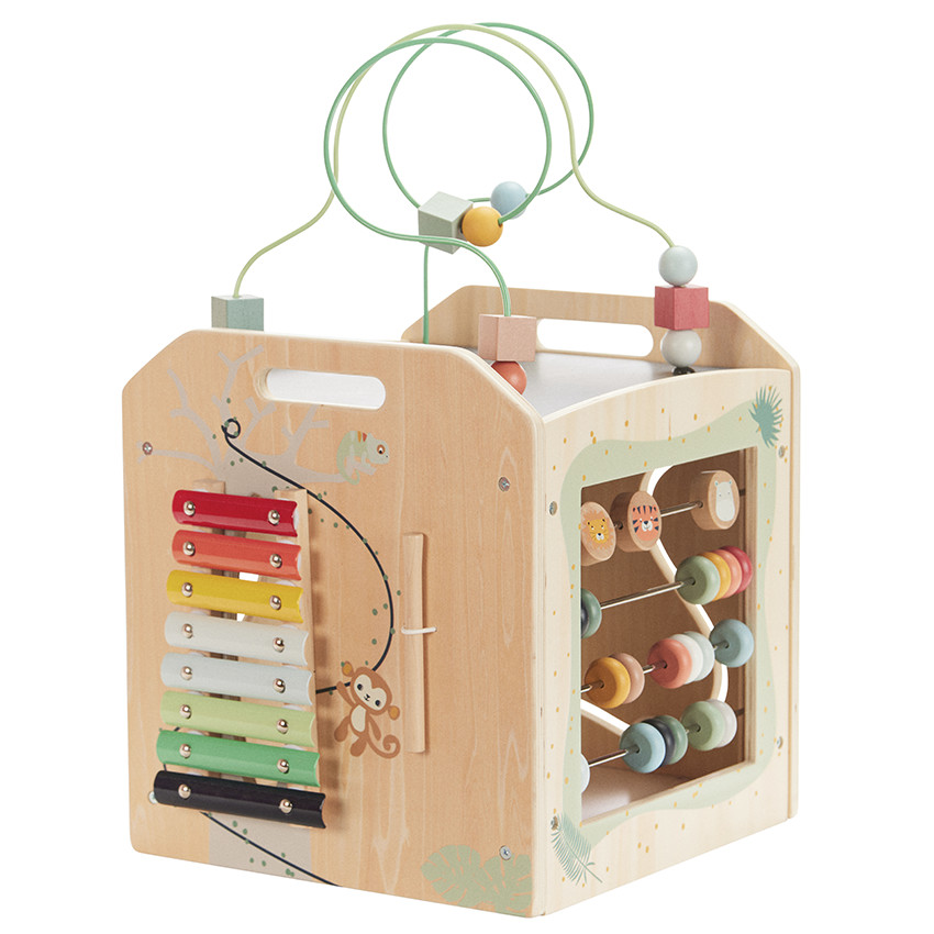 Cube de actividades XXL de madera Happy Wild 