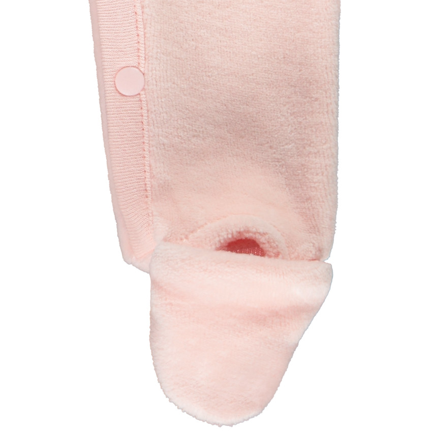 Pelele de terciopelo efecto cruzado para bebé niña prematura 