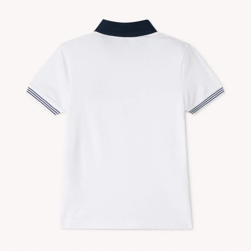 Polo de manga corta bordado para niño 