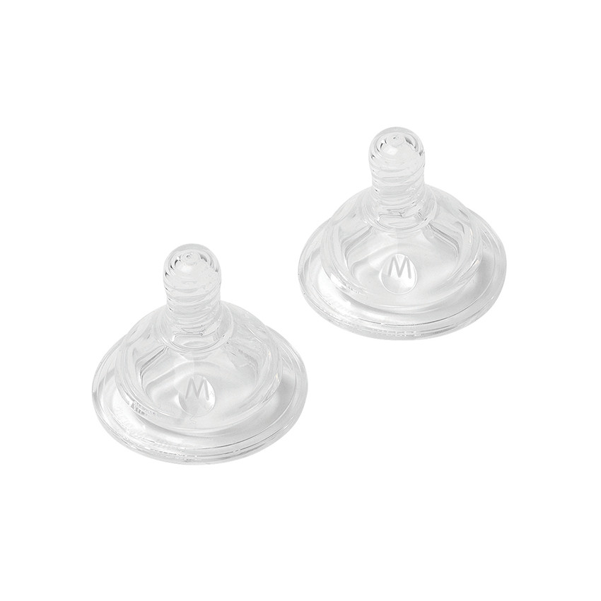 Lot de 2 chupetes fisiologicos en silicona talla M - 3-6 mois 