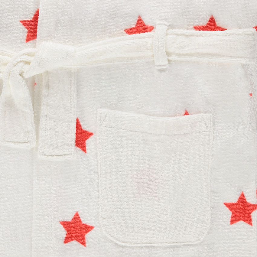 Júnior - Albornoz con capucha y estrellas all over 