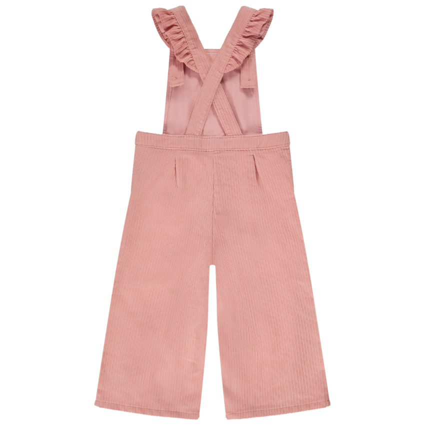 Salopette longue en velours côtelé pour bébé fille 