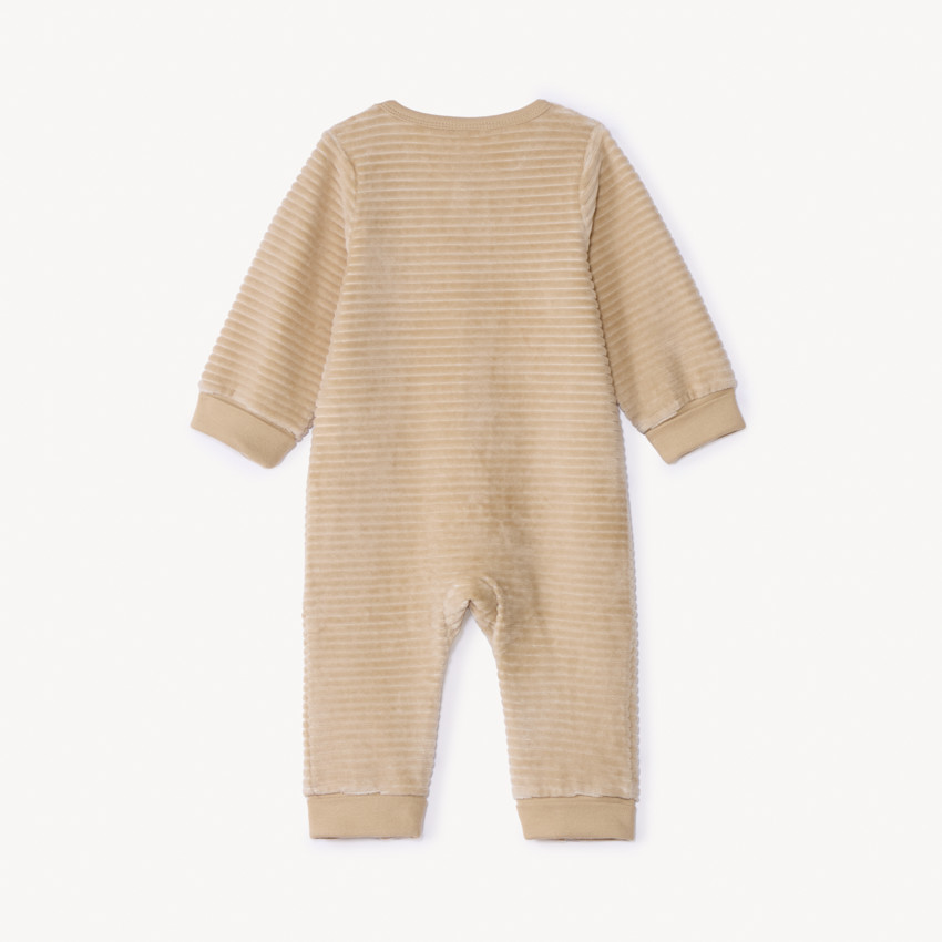 Mono de terciopelo de canalé para bebé niño 