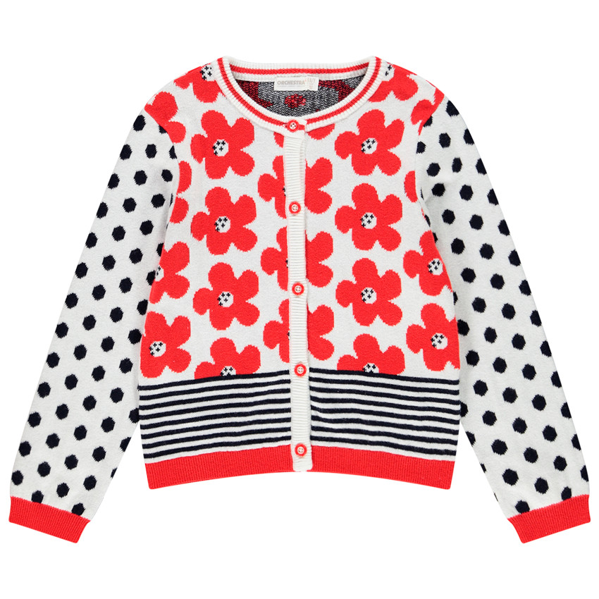 Chaqueta de punto motivos jacquard 