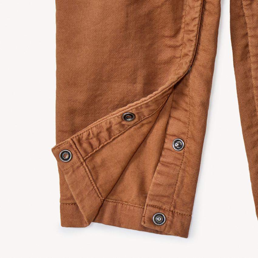 Salopette longue à badge ours pour bébé garçon 