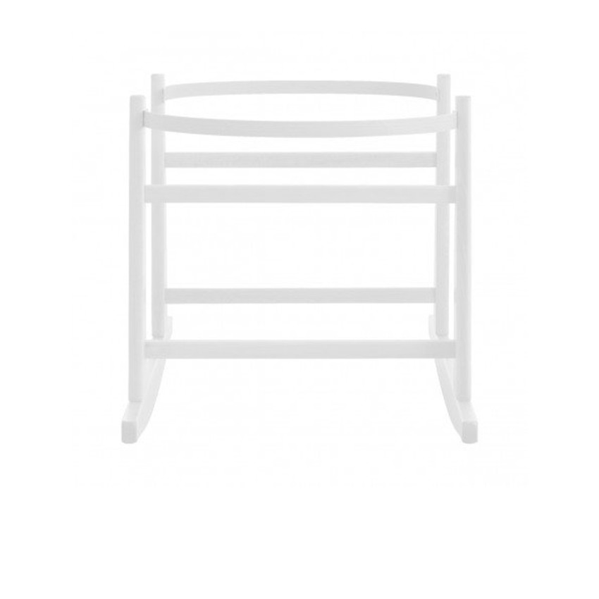 Soporte madera balancín para moisés blanco 