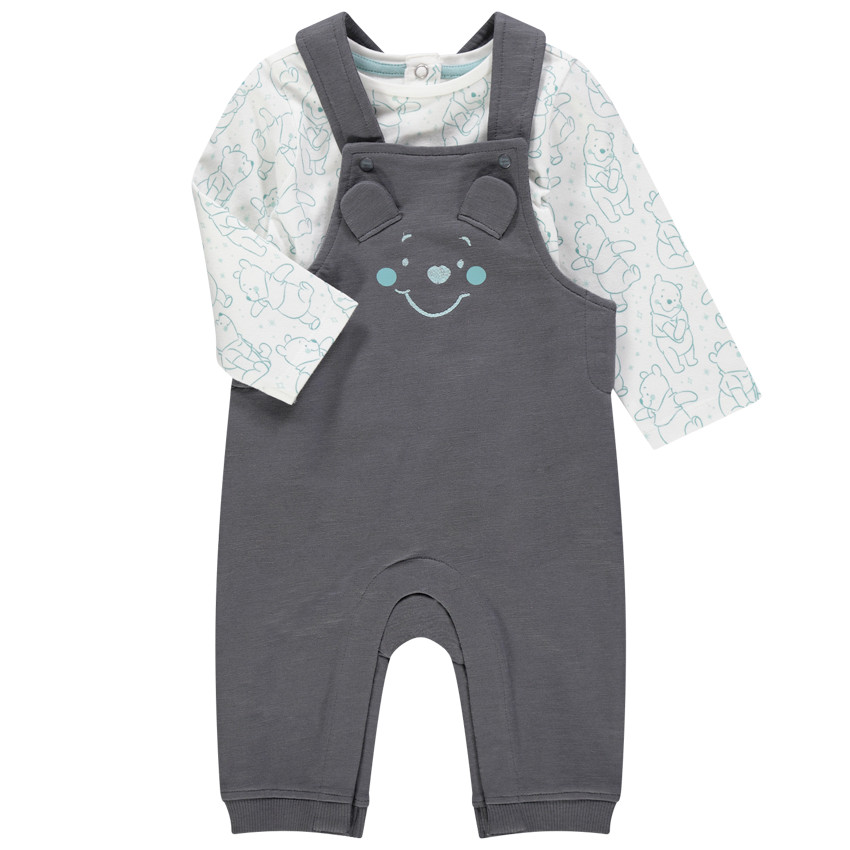 Ensemble t-shirt manches longues imprimé Winnie l'Ourson Disney et salopette  