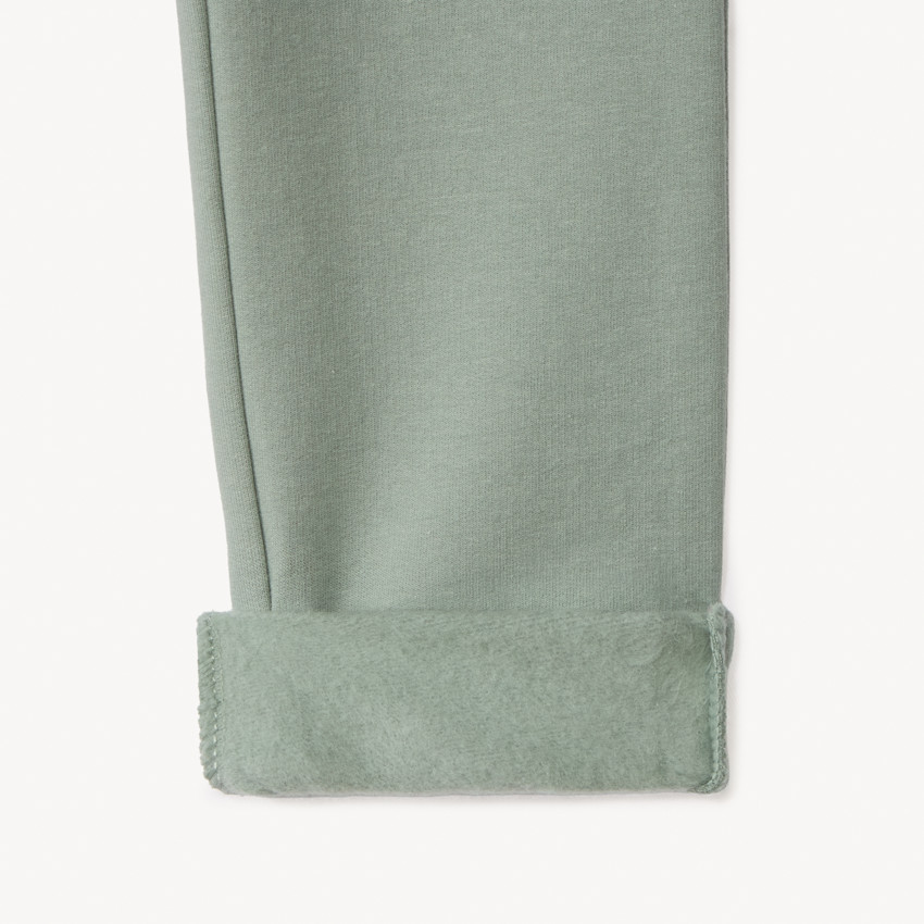 Pantalón skinny de felpa lisa para niña 