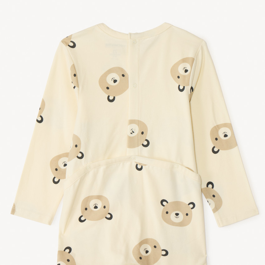 Pack de 2 peleles ourson para bebé con aperturas diferentes según la edad 