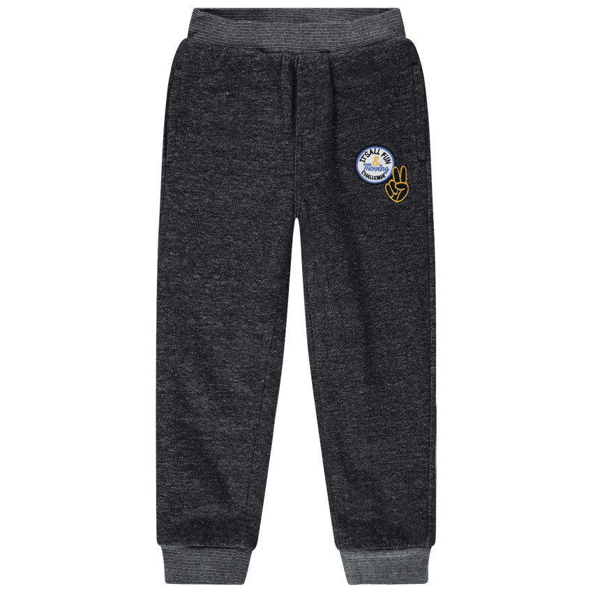 Pantalón de chándal con forro de borreguillo y parches  Additional Pantalón de chándal con forro de borreguillo y parches