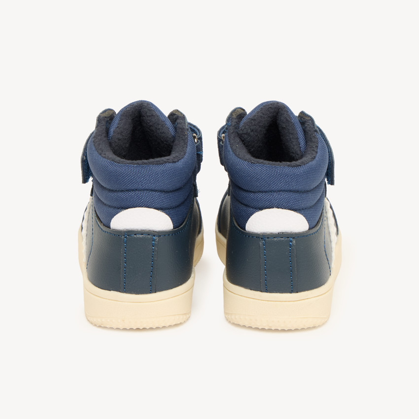 Zapatillas altas para niño con cordones y velcro 